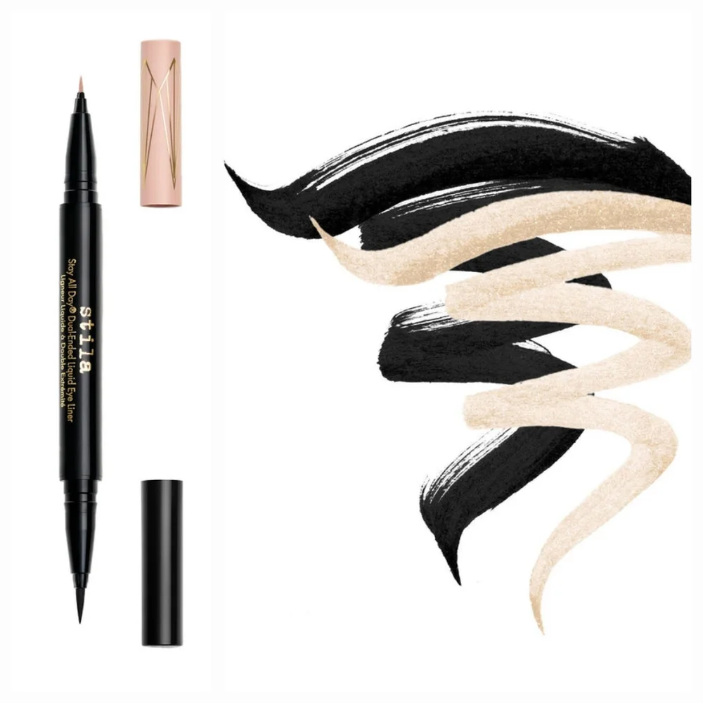 KITTEN KOSMO and INTENSE BLACK NIB Stila Stay All Day Dual Ended Liquid Eyeliner